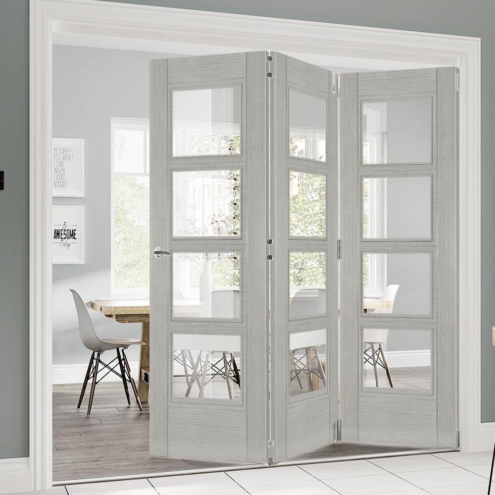 Grey Folding Internal Doors