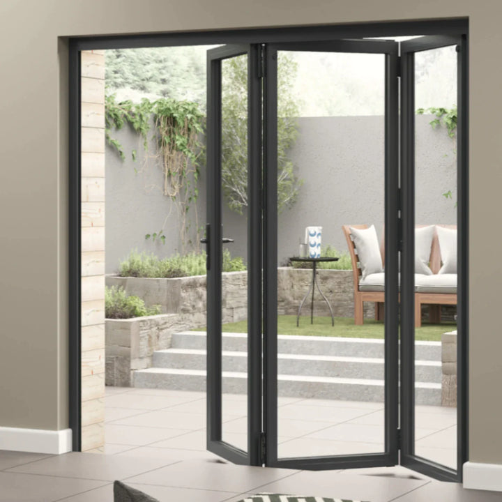 8ft Premium Slimline Grey Aluminium Bifold Doors