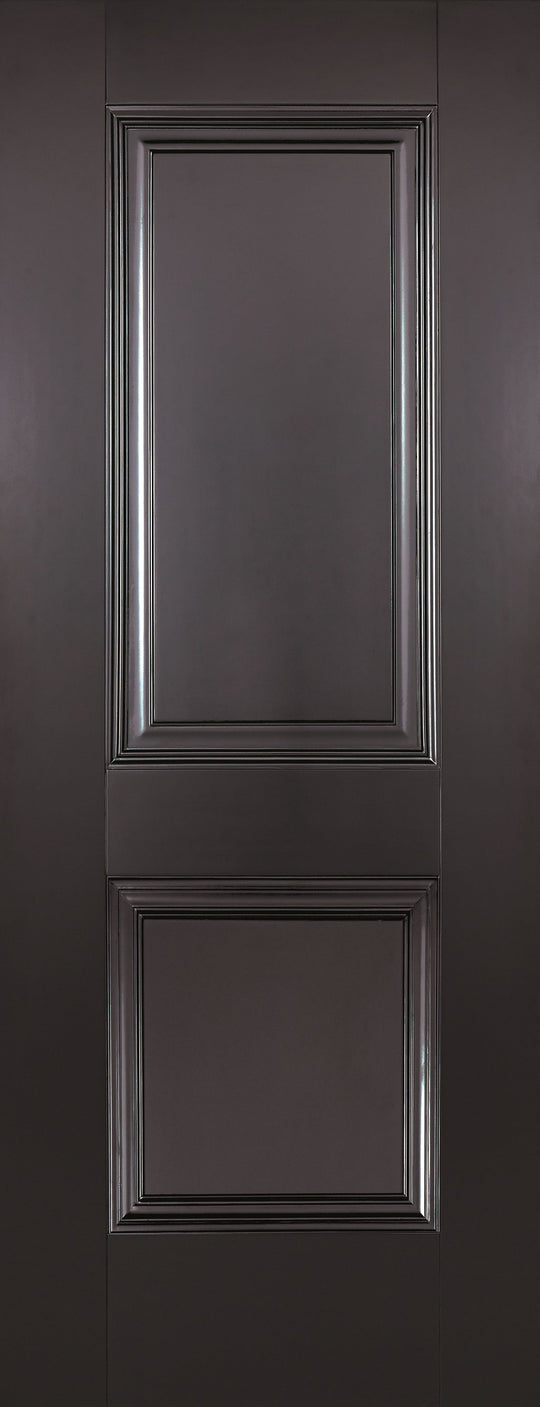 Arnhem Black 2 Panel Fire Door