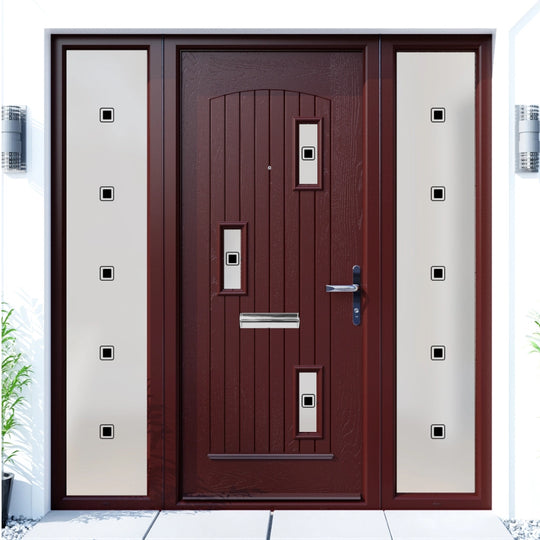 Burgundy Picasso Custom Made External Door