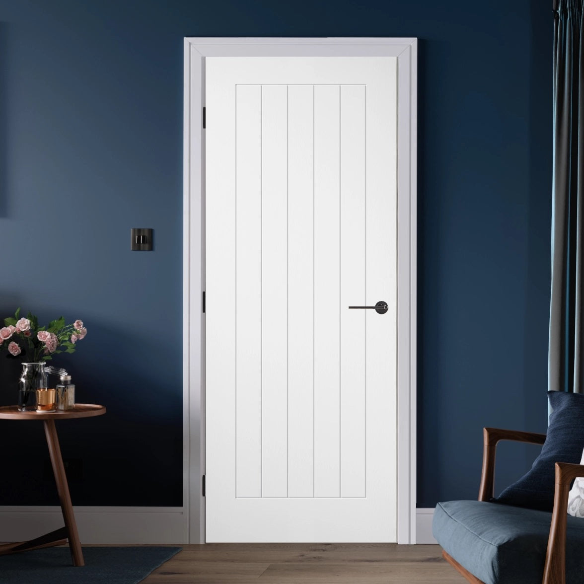 Cottage White Laminate Fire Door – Emerald Doors