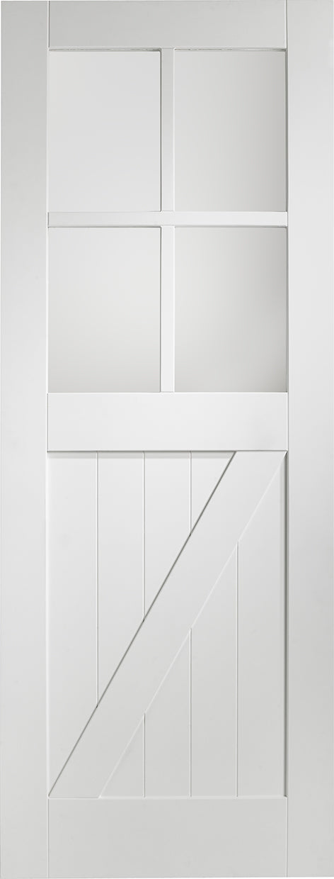 Cottage Custom Colour Clear Glazed Door