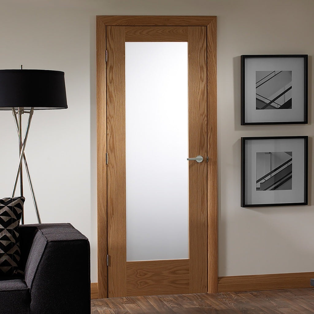 Buy Oak Shaker Pattern 10 Obscure Glazed | Emerald Doors