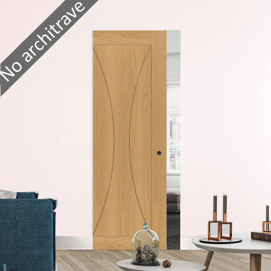 Sorrento Oak Flush Pocket Door Set