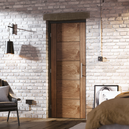 Contemporary Walnut Maya Internal Door