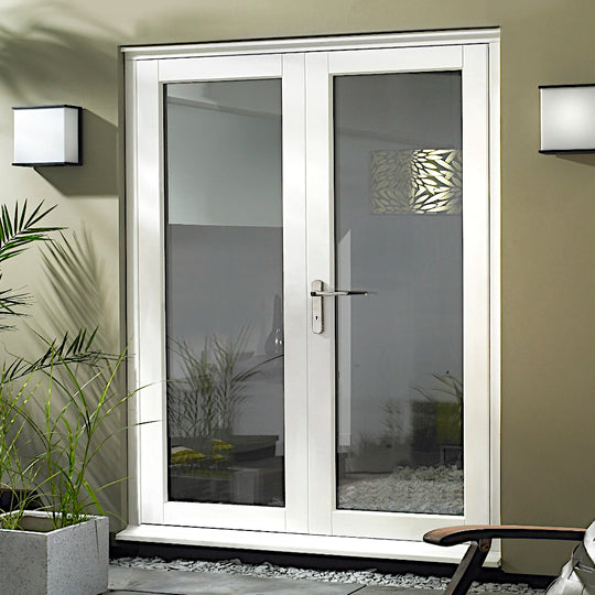 6ft Slimline Premium White External French Door Set
