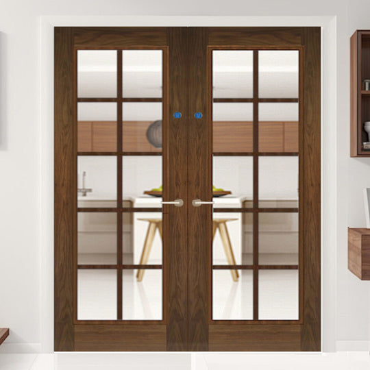 Custom Made Fire Door HBO8 Walnut Pair