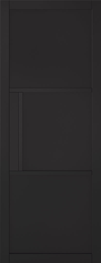 Black Tribeca 3 Panel Pocket Door System
