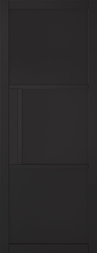 Black Tribeca 3 Panel Internal Door