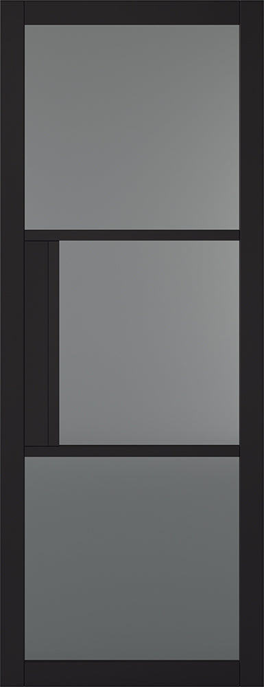 Black Tribeca 3L Internal Door with Tinted Glass