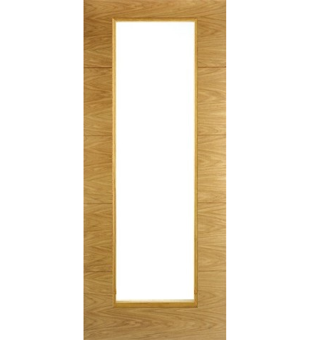 Contemporary Oak 7503 1L Fire Door