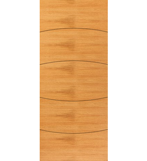 Contemporary Oak Sol Fire Door