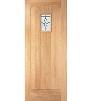 Cottage Oak Lead External Door