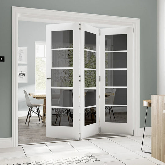 5L White Tinted Glazed Industrial Style Room Divider