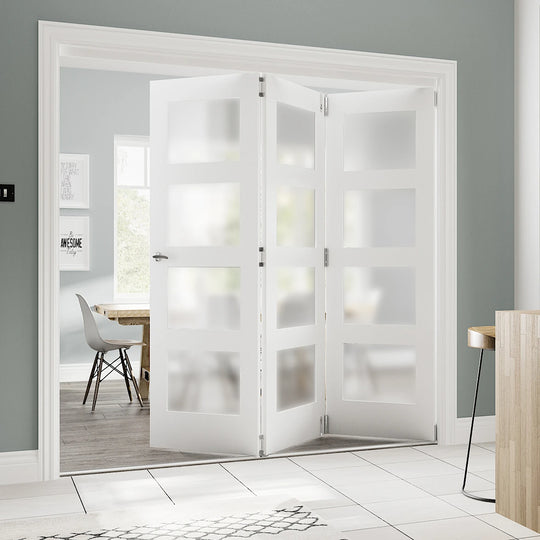 Coventry White Obscure Glazed Room Divider