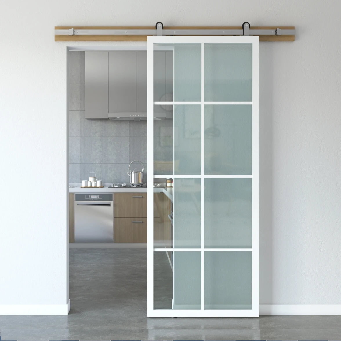 Premium Stainless Steel Sliding Top Hung Door Track For Single Door