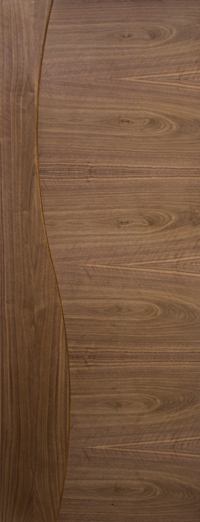 Cadiz Walnut Fire Door Prefinished