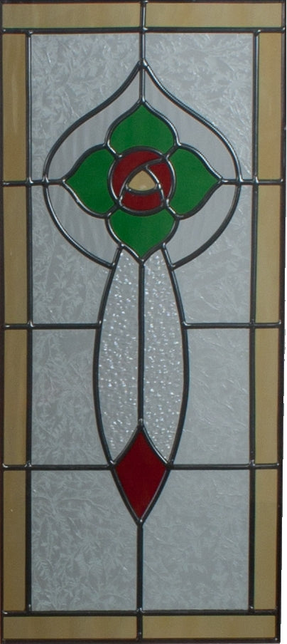 Ealing Rose Door Glass Detail 