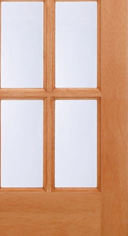 SA77 15 Light Hardwood External Door Unglazed