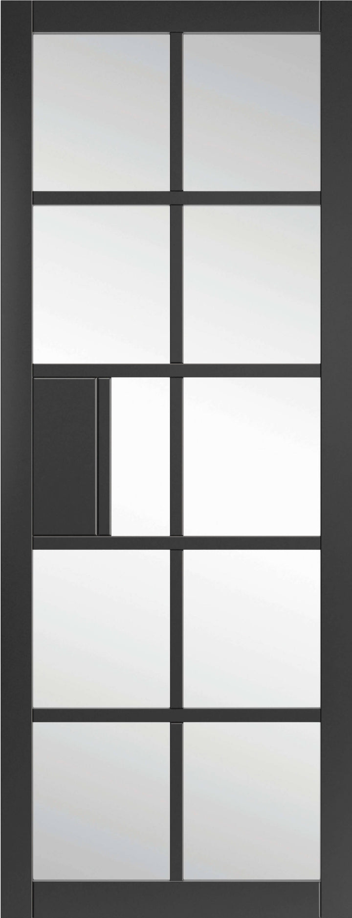 Plaza Black Industrial Style Glazed Door Pair