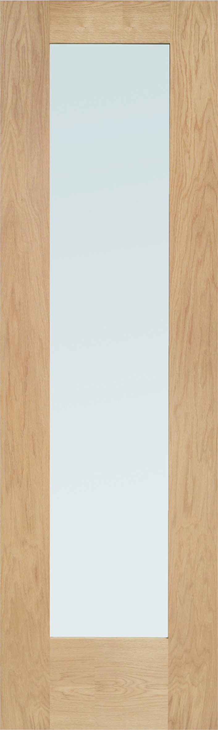 Oak Pattern 10 Single Solid Door Room Divider with Semi Panel 