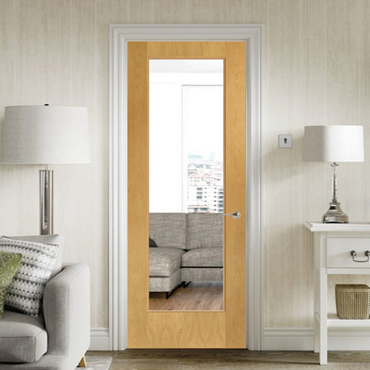 Custom Made 1L Oak Fire Door