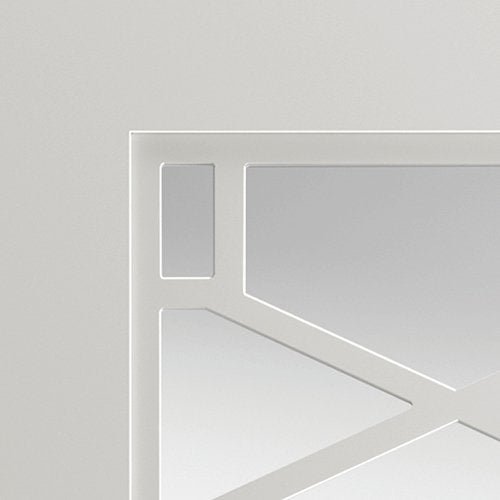 White Quartz Art Deco Glazed Door