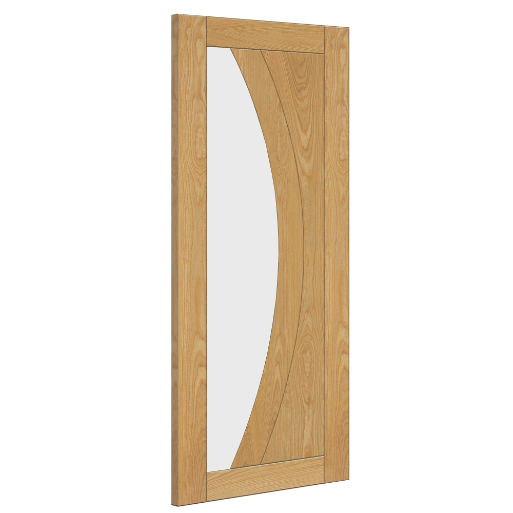 Ravello Oak Clear Glazed Internal Door