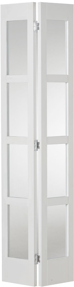 Custom Made White Shaker Glazed Bifold