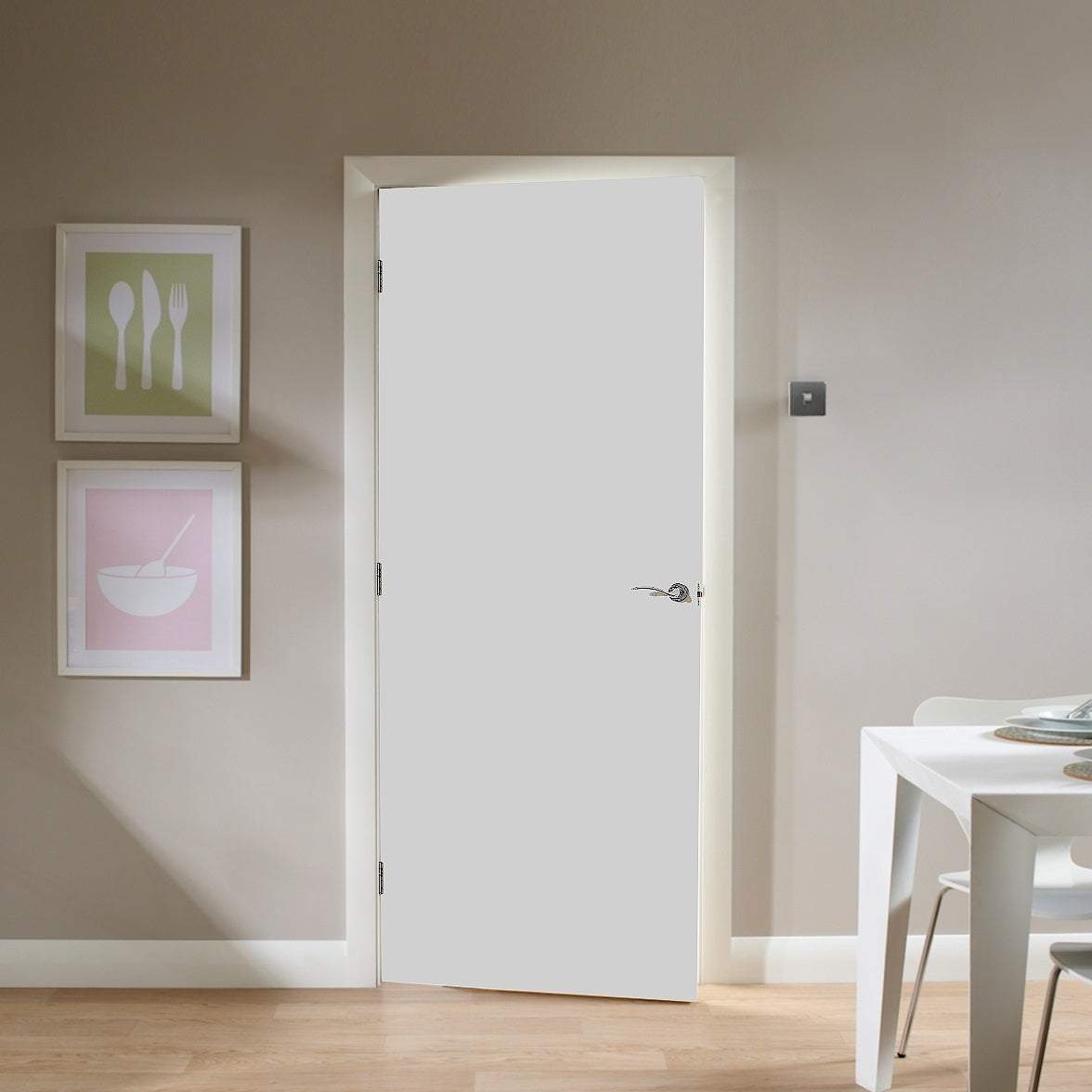 WHITE PRIMED FLUSH INTERNAL DOOR – Emerald Doors