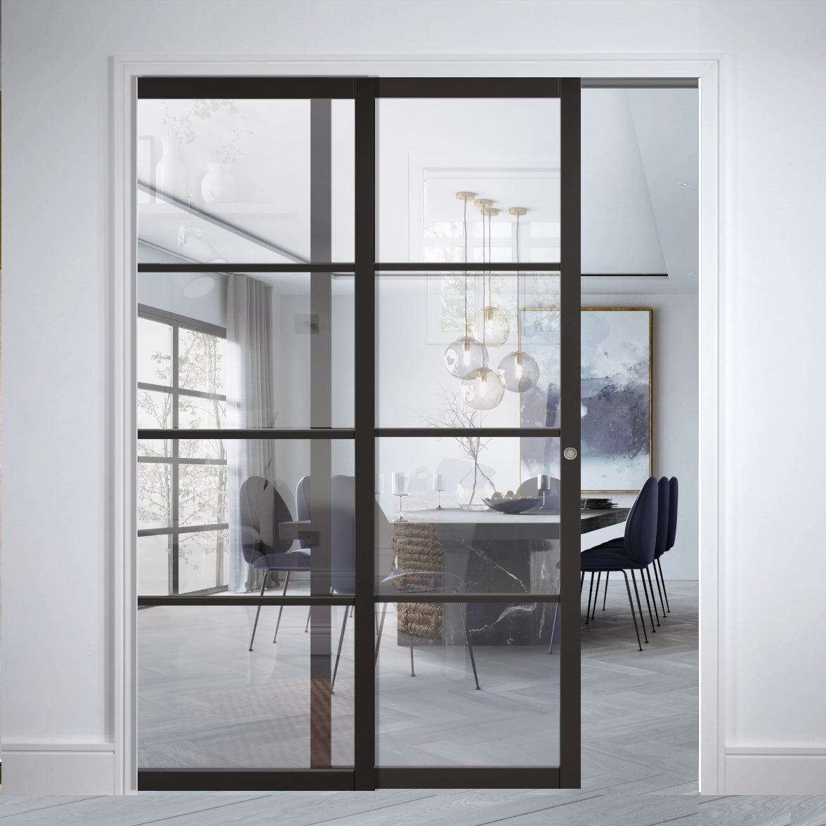 Single Telescopic Pocket Doors