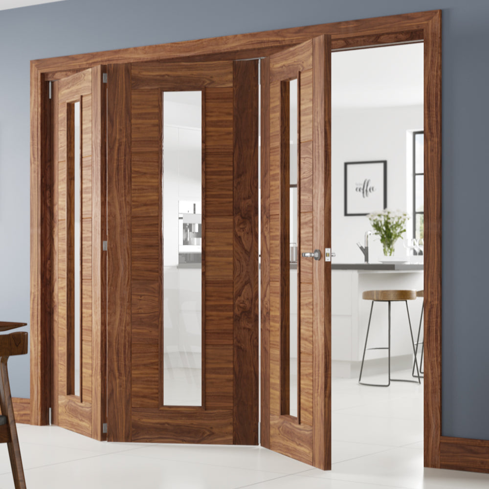 Walnut Folding Internal Doors