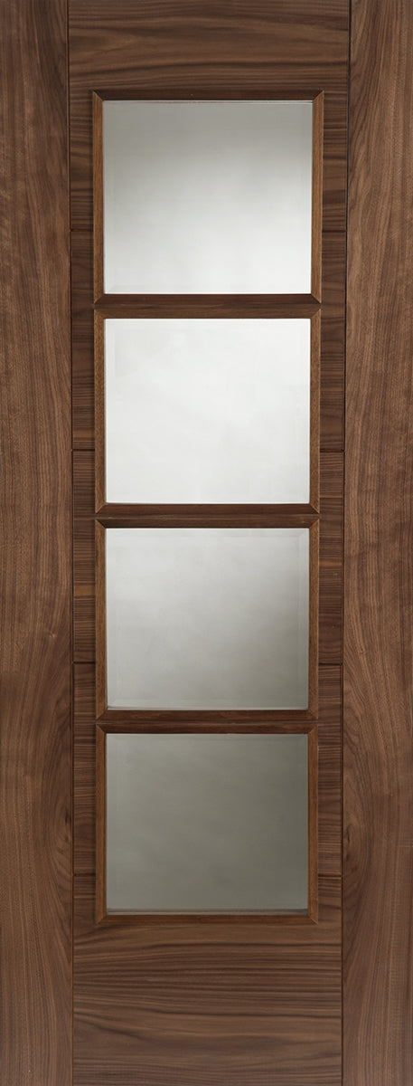 Allora Walnut Glazed Internal Door