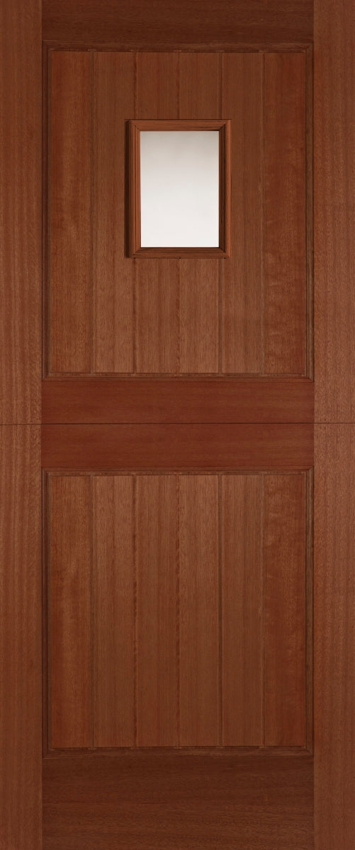 Stable 1 Light Unglazed Hardwood Stable Door