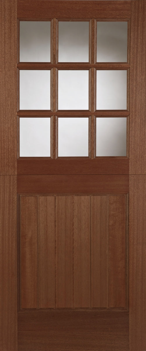 Stable 9 Light Unglazed Hardwood Stable Door