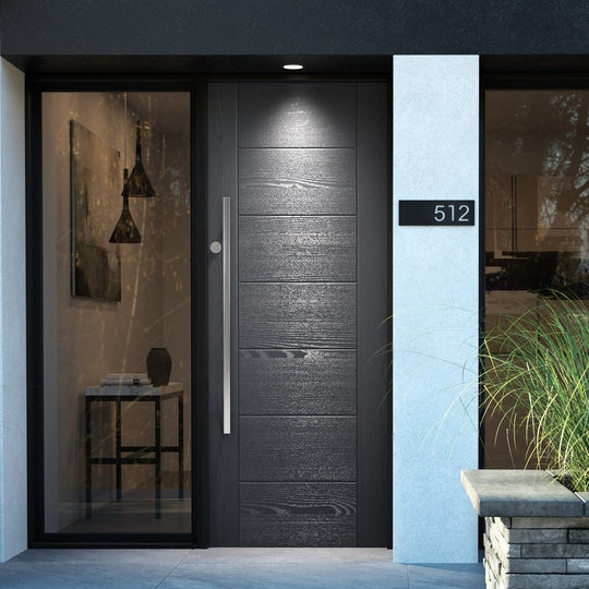 GRP Grey Modica Contemporary Composite External Door