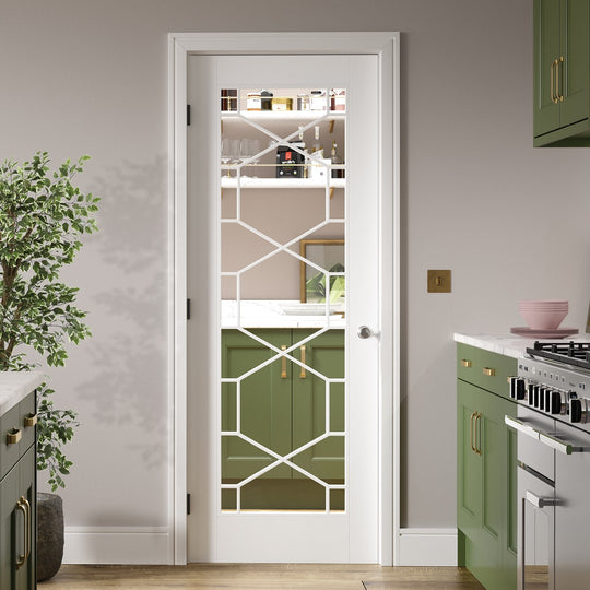 Orly White Glazed Internal Door