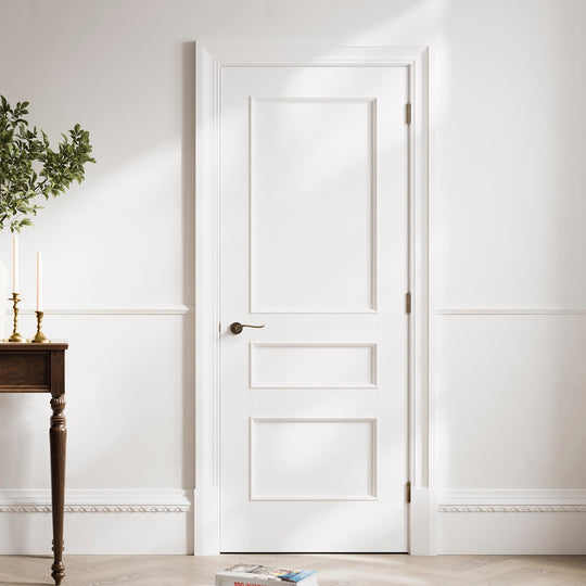 Toledo 3 Panel White Internal Fire Door