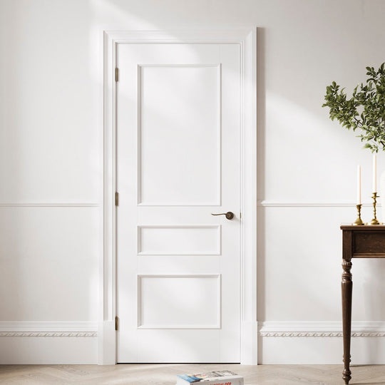 Toledo 3 Panel White Internal Door