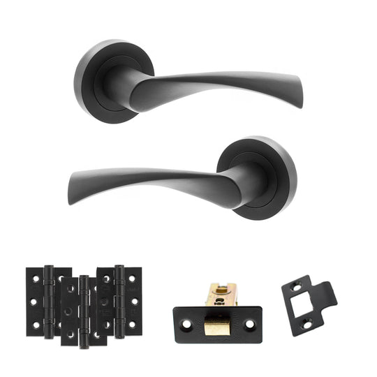 Colorado Door Handle Pack Matt Black