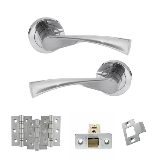 Colorado Door Handle Pack Satin Chrome