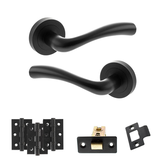 Texas Door Handle Pack Matt Black