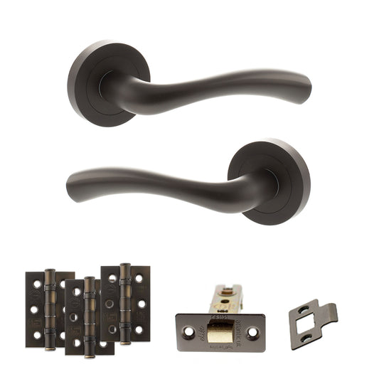 Texas Door Handle Pack Urban Dark Bronze