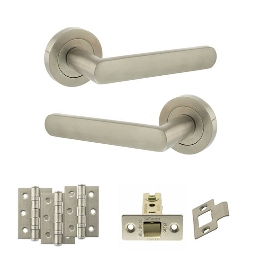Carolina Door Handle Pack Satin Nickel