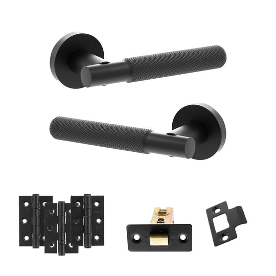 Rosarno Door Handle Pack Matt Black
