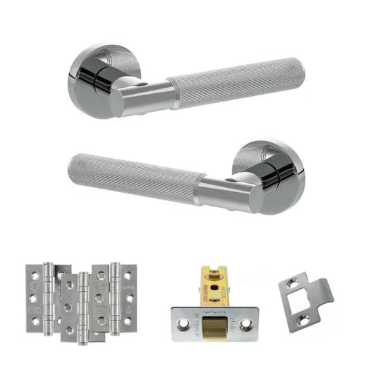 Rosarno Door Handle Pack Polished Chrome