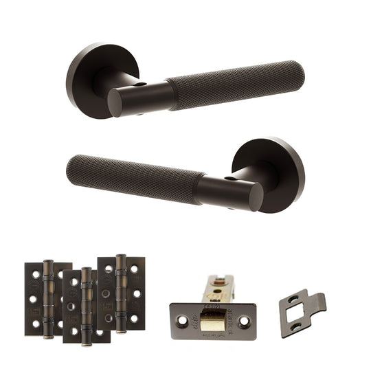 Rosarno Door Handle Pack Urban Dark Bronze