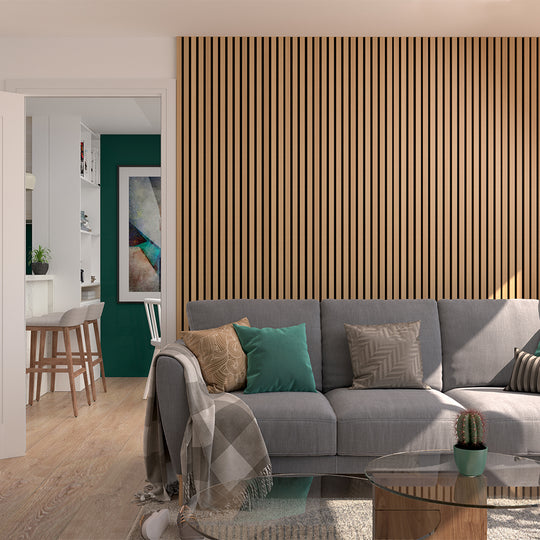 Oak Acoustic Slat Wall Panelling