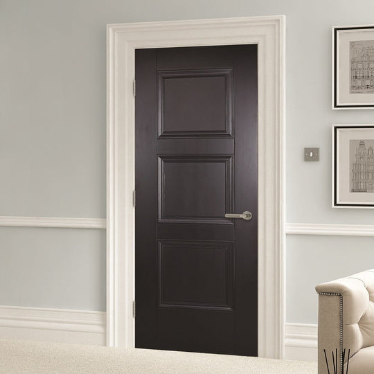 AMSTERDAM 3 PANEL BLACK INTERNAL DOOR