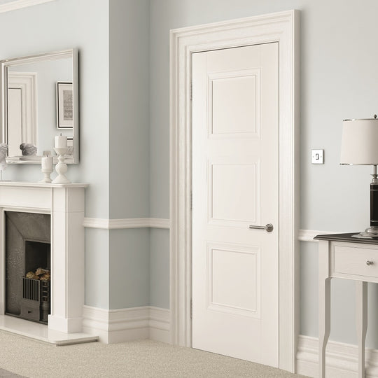 Amsterdam 3 Panel White Primed Internal Door